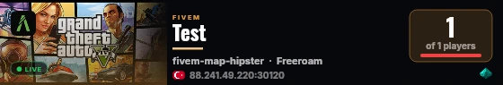 Test live status badge