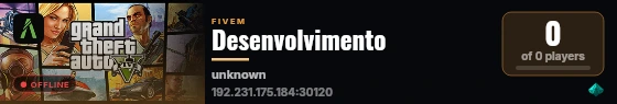 Desenvolvimento live status badge