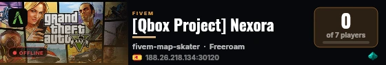 [Qbox Project] Nexora live status badge