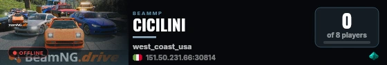 CICILINI live status badge
