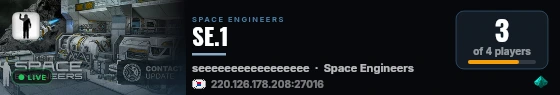 SE.1 live status badge