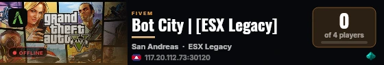 Bot City | [ESX Legacy] live status badge