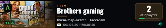 Brothers gaming live status badge