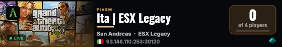 Ita | ESX Legacy live status badge