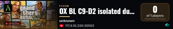 OX BL C9-D2 isolated dual persistence capability live status badge