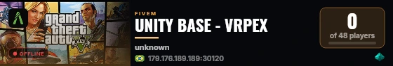 UNITY BASE - VRPEX live status badge