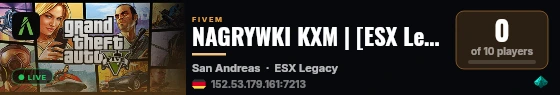 NAGRYWKI KXM | [ESX Legacy] live status badge