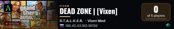 DEAD ZONE | [Vixen] live status badge