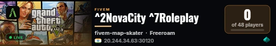 ^2NovaCity ^7Roleplay live status badge