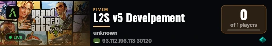 L2S v5 Develpement live status badge