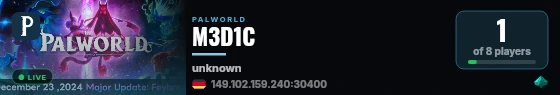 M3D1C live status badge