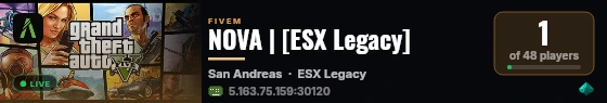NOVA | [ESX Legacy] live status badge