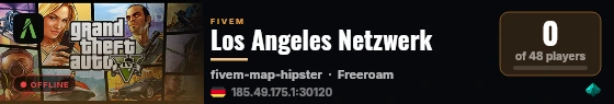 Los Angeles Netzwerk live status badge
