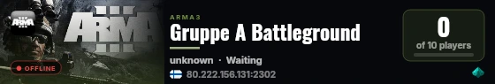 Gruppe A Battleground live status badge