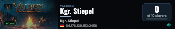 Kgr. Stiepel live status badge