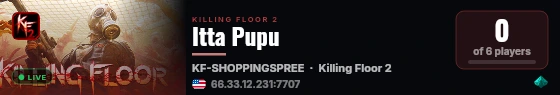 Itta Pupu live status badge