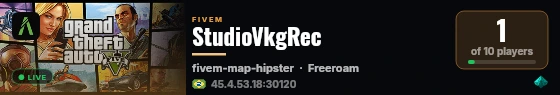StudioVkgRec live status badge