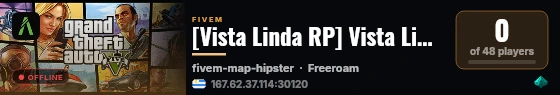 [Vista Linda RP] Vista Linda RP live status badge