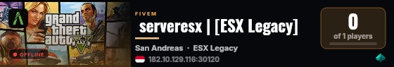  serveresx | [ESX Legacy] live status badge