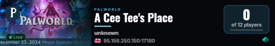 A Cee Tee's Place live status badge