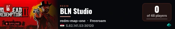 BLN Studio live status badge