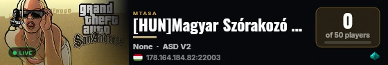 [HUN]Magyar Szórakozó Szerver |ASD| By Robi | Powered by rgate live status badge