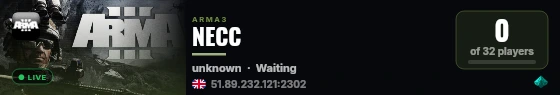 NECC live status badge