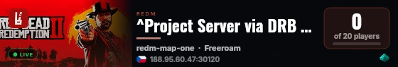 ^Project Server via DRB Studios live status badge
