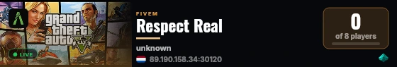 Respect Real live status badge