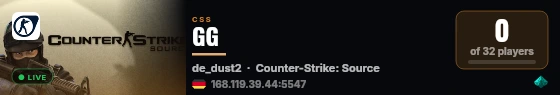 GG live status badge