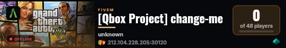 [Qbox Project] change-me live status badge