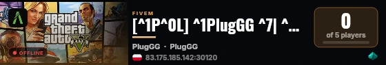 [^1P^0L] ^1PlugGG ^7| ^2OG BITKI ^7| ^5discord.gg/pluggg live status badge