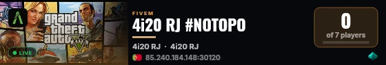 4i20 RJ #NOTOPO live status badge