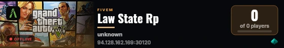 Law State Rp live status badge