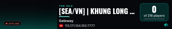 [SEA/VN] | KHUNG LONG CON | VOIP | FREE | HDK | khunglongcon.islepilot.eu live status badge