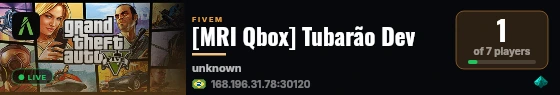 [MRI Qbox] Tubarão Dev live status badge