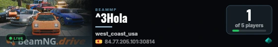 ^3Hola live status badge