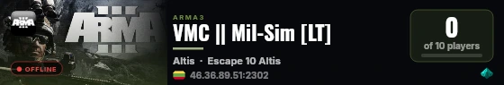 VMC || Mil-Sim [LT] live status badge