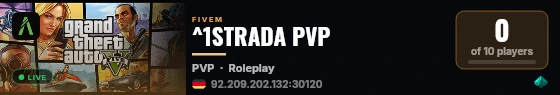 ^1STRADA PVP live status badge