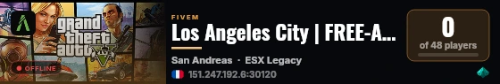 Los Angeles City | FREE-ACCES live status badge