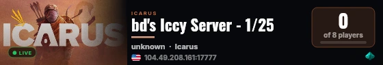 bd's Iccy Server - 1/25 live status badge