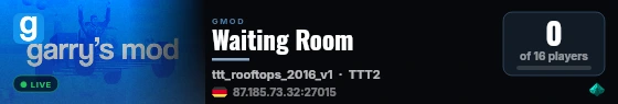Waiting Room live status badge