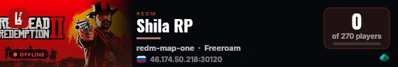 Shila RP live status badge