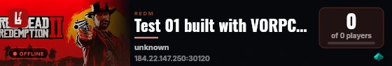 Test 01 built with VORPCore! live status badge