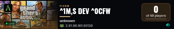 ^5M,S COOD ^0CFW live status badge