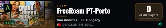 FreeRoam PT-Porto live status badge