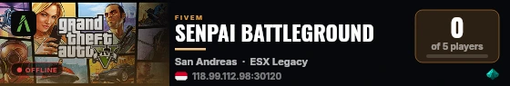SENPAI BATTLEGROUND live status badge