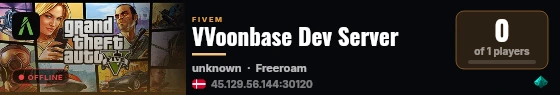 VVoonbase Dev Server live status badge