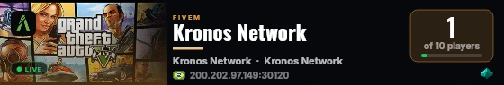 Kronos Network live status badge