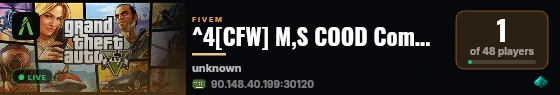^4[CFW] M,S COOD Community live status badge